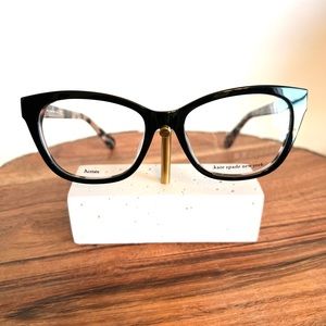 Kate Spade ♠️ Carolan 807 Black/Rose leopard interior! 50-17-140 size. NEW!